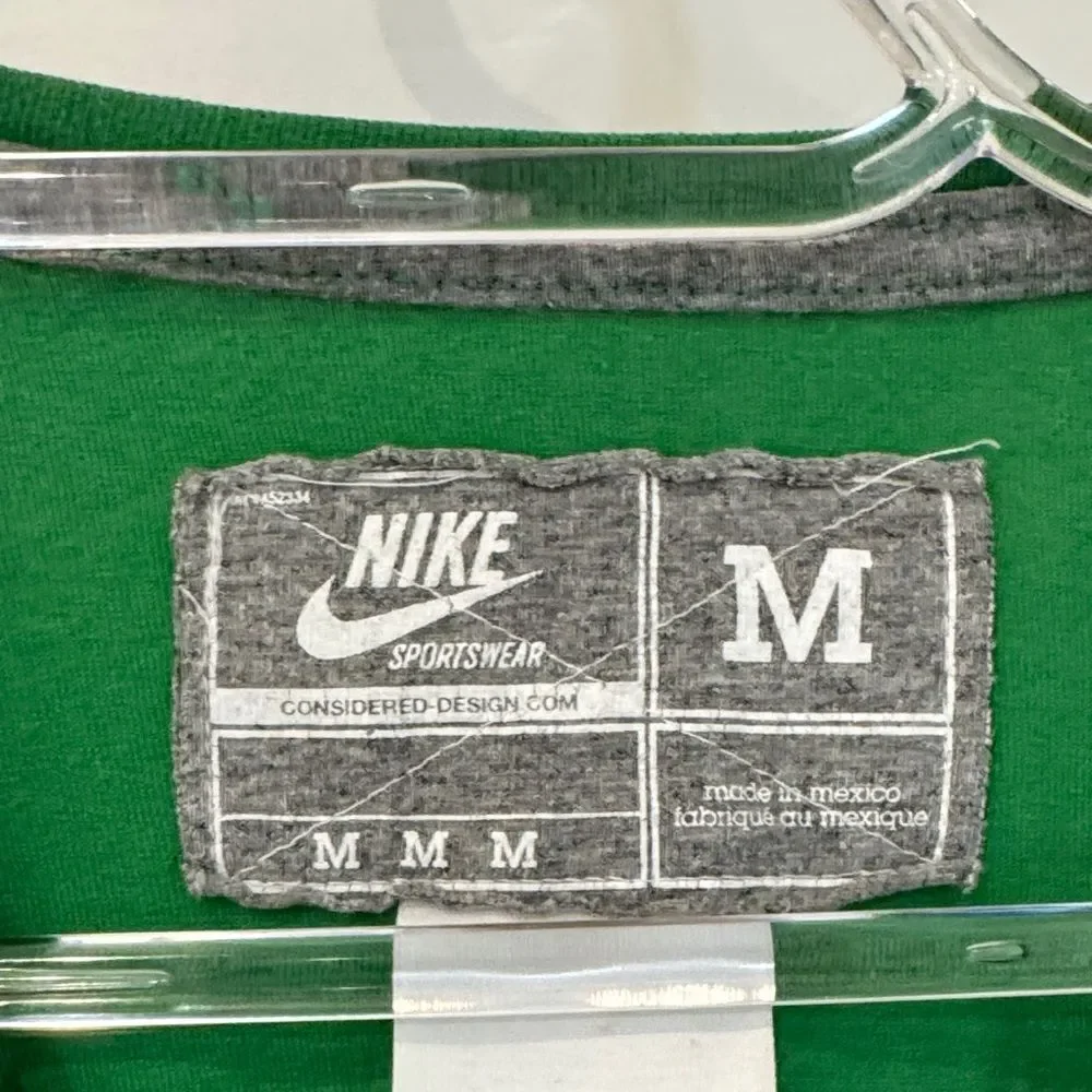 NIKE University of Miami Hurricanes Sebastian Green Short Sleeve Tee Medium